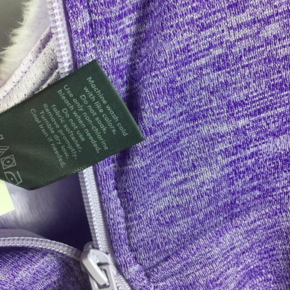 New C9 Champion Purple Zip Fleece Warm Hoodie - Picture 11 of 11